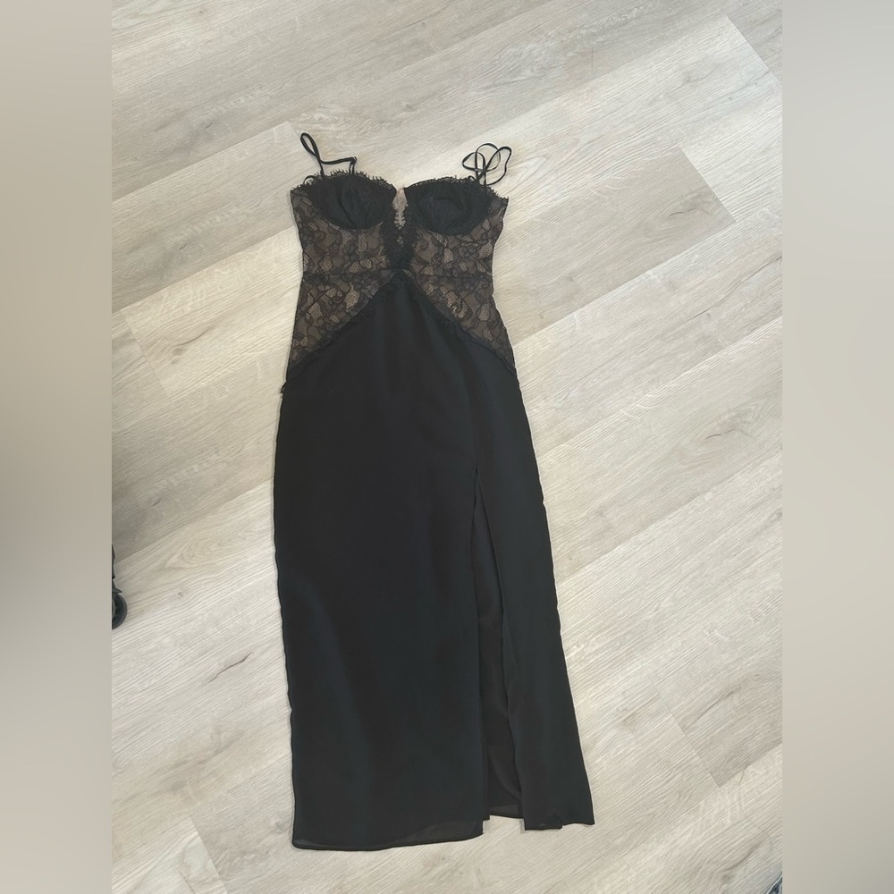 Forever 21 Black Lace Trim Top
